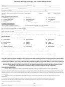 Breckels Massage Therapy, Inc. Client Intake Form