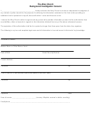 Background Check Consent Form - The Alley Church