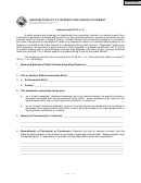 State Form 54266 - 2015 Uniform Conflict Of Interest Disclosure Statement Template