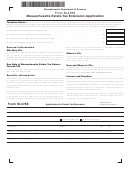 Form M-4768 - Massachusetts Estate Tax Extension Application