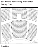 First And Second Floors - San Mateo Performing Art Center Seating Chart