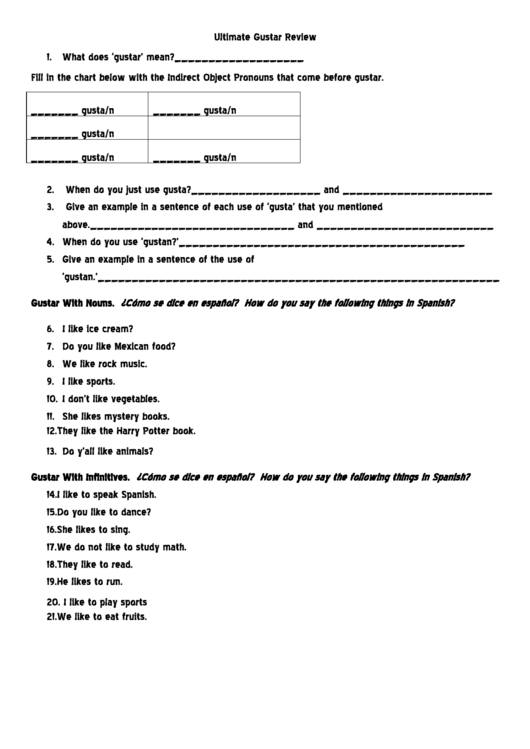 gustar-with-nouns-worksheet-printable-pdf-download
