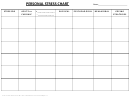 Personal Stress Chart Template