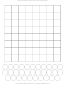 Checkers Game Board Template (blank)