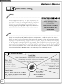 Autumn Scene Literature Worksheet Printable pdf