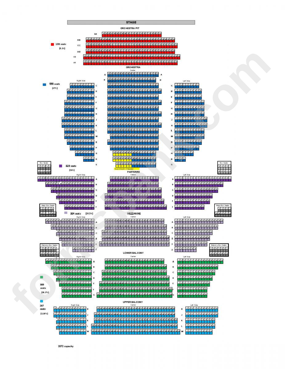 Cannon Center Seating Chart