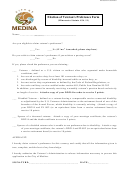 Election Of Veteran's Preference Form - City Of Medina