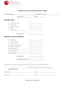 Financial Aid Verification Form
