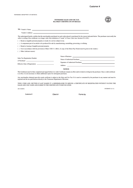 Fillable 2008 Sales Tax Exemption Form Printable pdf