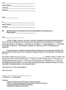 Demand Letter For Preliminary And Final Declarations Of Disclosure