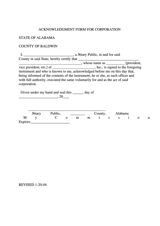 Acknowledgement Form Printable pdf