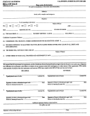 Chrb Form-101 - Bill Of Sale Form - State Of California