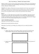 Flex Your Biceps - Student Lab Inquiry Sheet Printable pdf