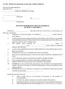 4a-102. Petition For Dissolution Of Marriage (without Children)
