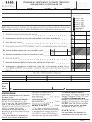 Form 4466 - Corporation Application For Quick Refund Of Overpayment Of Estimated Tax Printable pdf