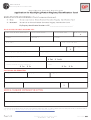 Fillable Application For Qualifying Patient Registry Identification Card Printable pdf