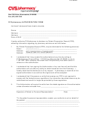Cvs/pharmacy Authorization Form