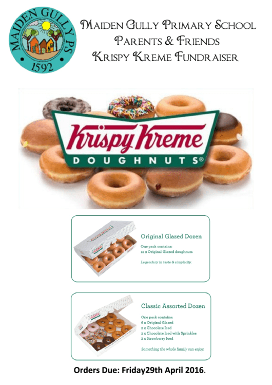 Worksheet Krispy Kreme Fundraiser Printable pdf