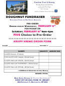 Doughnut Fundraiser Form