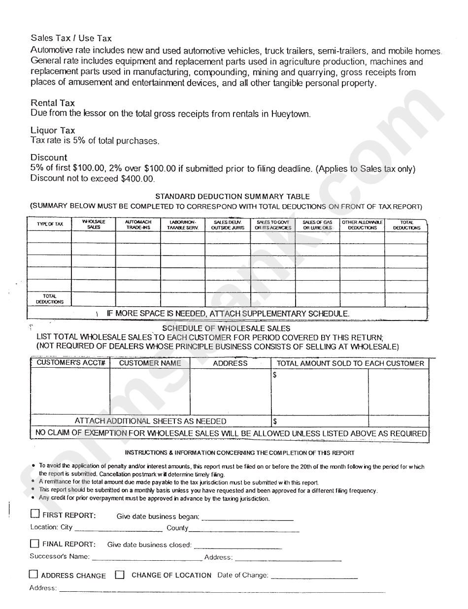 Business License Application