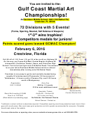 Sample Championship Registration Form