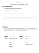 Sedar Form 5 - Notice Of Election By Foreign Issuer
