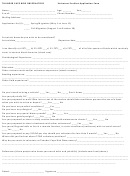Thunder Cape Bird Observatory Volunteer Position Application Form