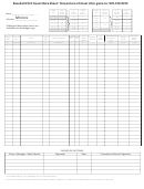 Baseball Pitch Count Data Sheet