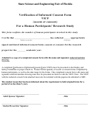 Verification Of Informed Consent Form Vicf