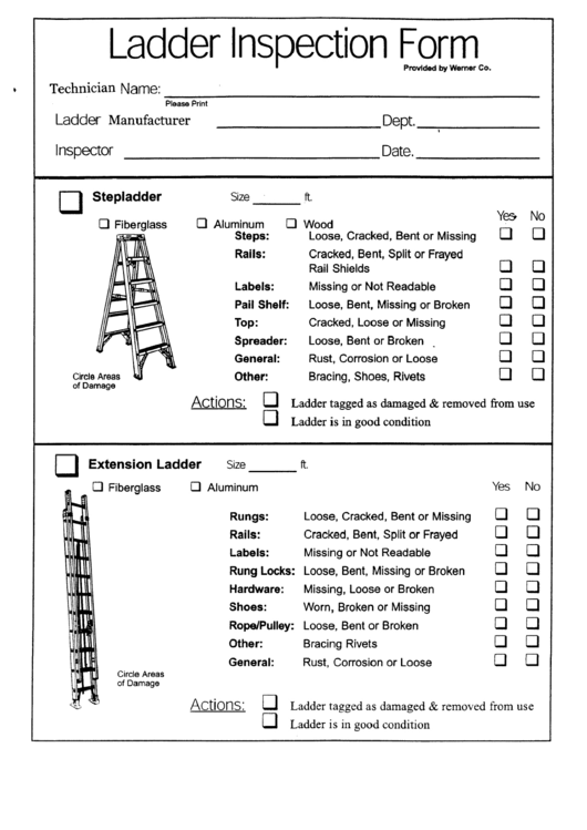 Printable Osha Safety Checklist