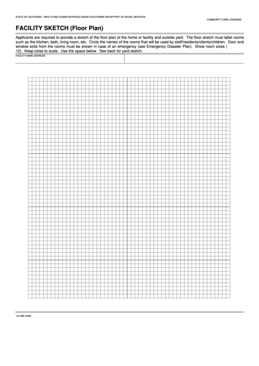 Fillable Facility Sketch (Floor Plan) printable pdf download