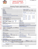 Sample Filled-in Jamaican Passport Application Form
