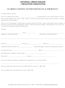 Sample Guardian Consent Letter For Travel & Emergency Printable pdf