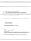 Member Screening/interview Evaluation Form Printable pdf