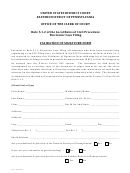 Ecf Validation Of Signature Form