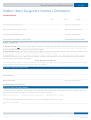 Form 50-265 - Dealer's Heavy Equipment Inventory Declaration - 2006