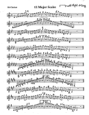 Bb Clarinet - 12 Major Scales Printable pdf