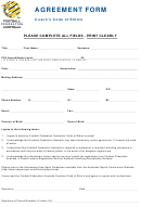 Coach's Code Of Ethics And Agreement Form