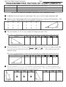 Trigonometric Ratios Of Complements Printable pdf