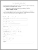Airport Pickup Form - Ucc Printable pdf
