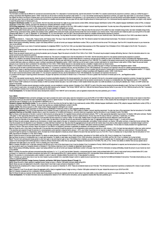 form printable 1099 Recipient Form For 1099 printable Int pdf Instructions