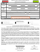Form 466 - State Of Alaska - Division Of Motor Vehicles - Certificate Of Insurance