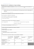 Standard Form Tr-1 - Standard Form For Notification Of Major Holdings
