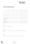 Clothing Size Chart - Nabbd