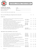 School Inspection Form - Utah Printable pdf