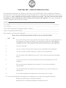 Utah State Bar - Character Reference Form