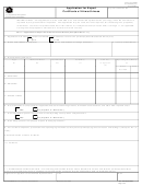 Faa Form 8130-1 - Application For Export Certificate Of Airworthiness
