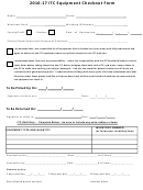 Equipment Check Out Form Printable pdf