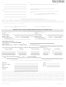 Bank Verification Form With Permission For Release Of Information - 2016