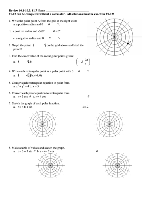 Math Review Sheet Printable pdf